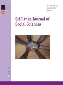 Sri Lanka Journal Of Social Sciences