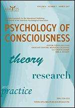 Psychology Of Consciousness-theory Research And Practice