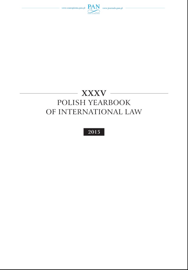 Polish Yearbook Of International Law